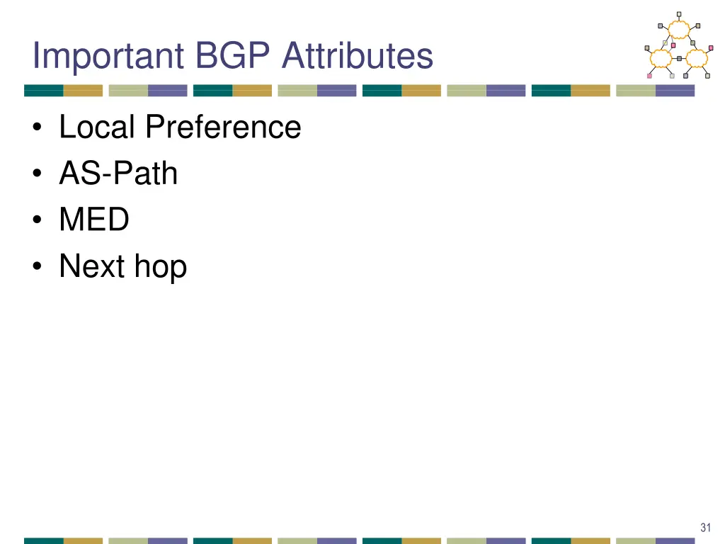 important bgp attributes