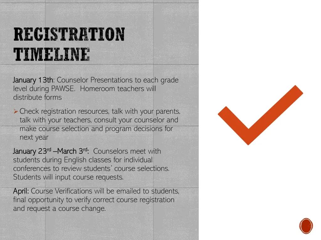 registration timeline