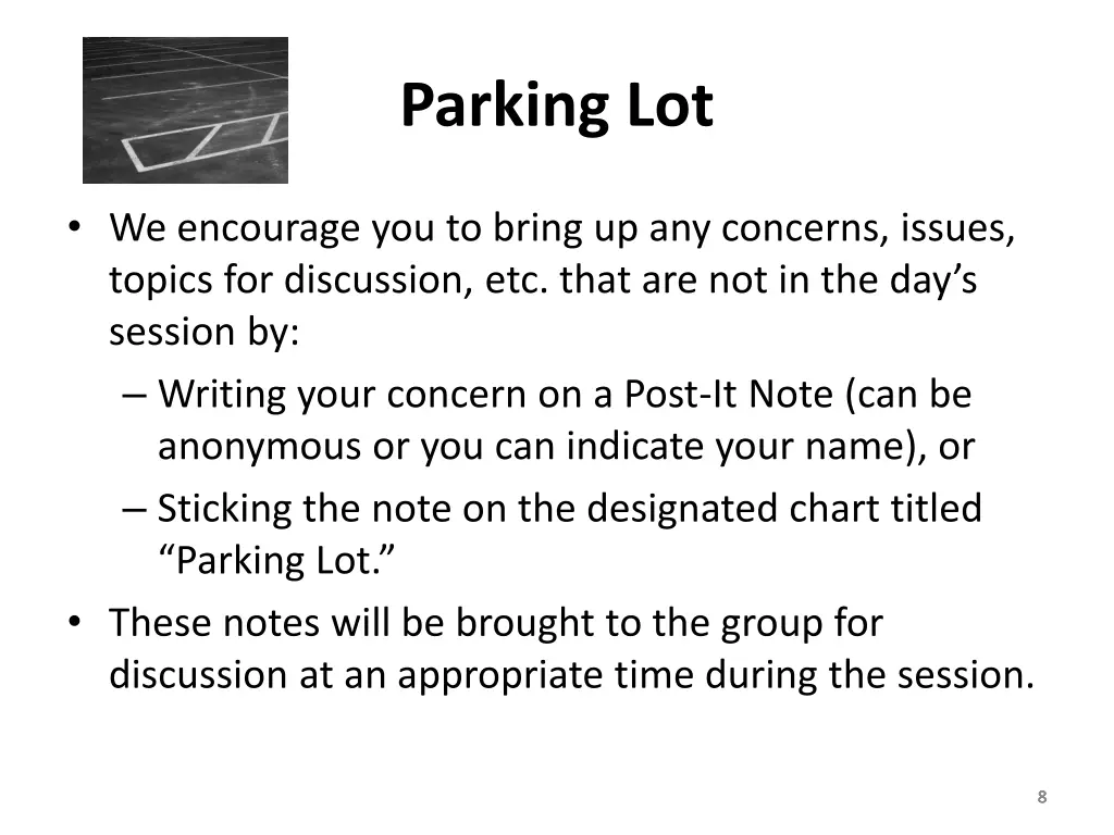 parking lot