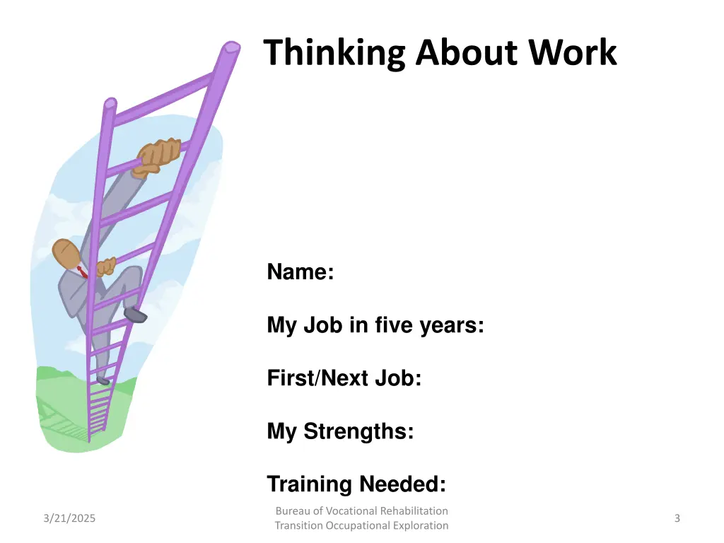 thinking about work
