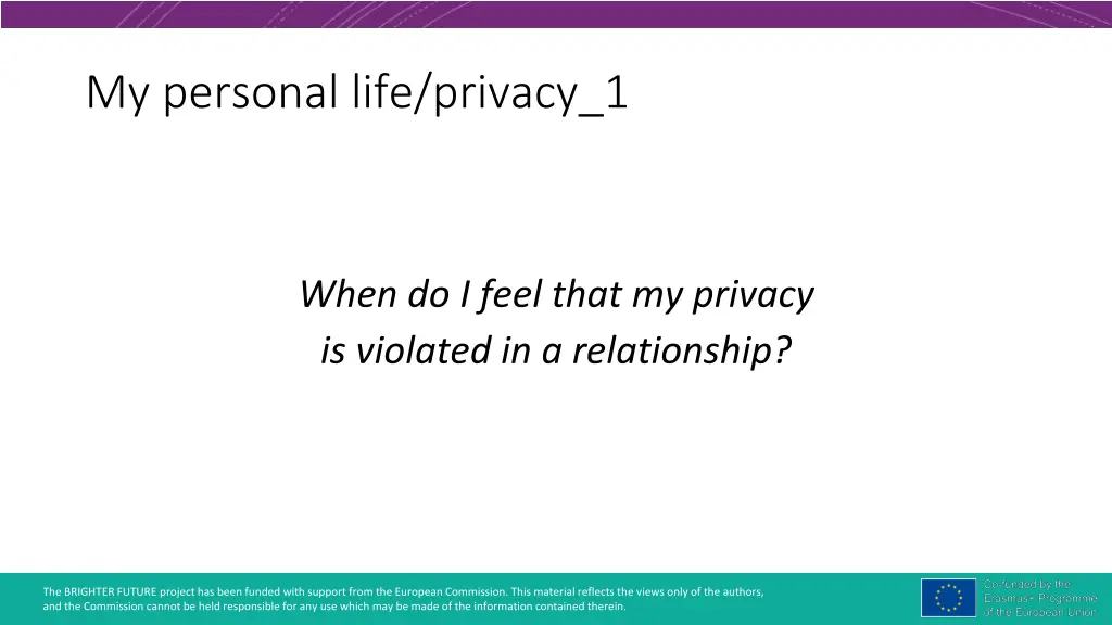 my personal life privacy 1