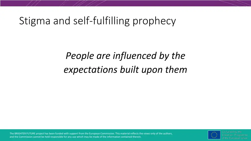 stigma and self fulfilling prophecy