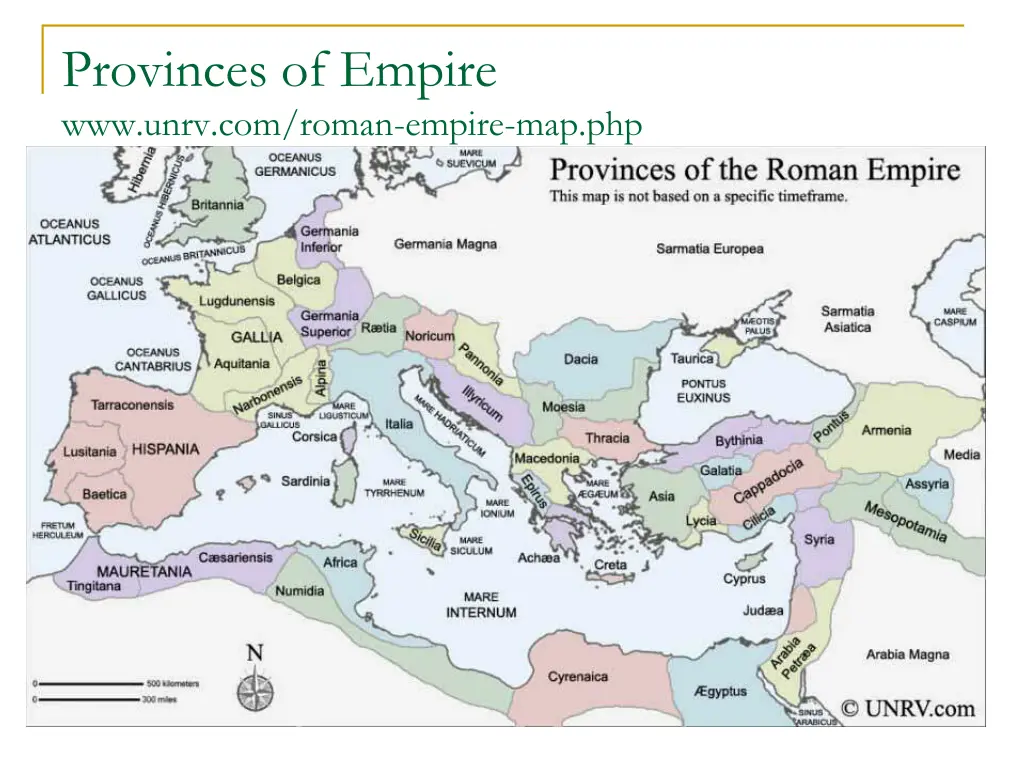 provinces of empire www unrv com roman empire