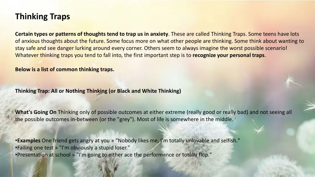 thinking traps
