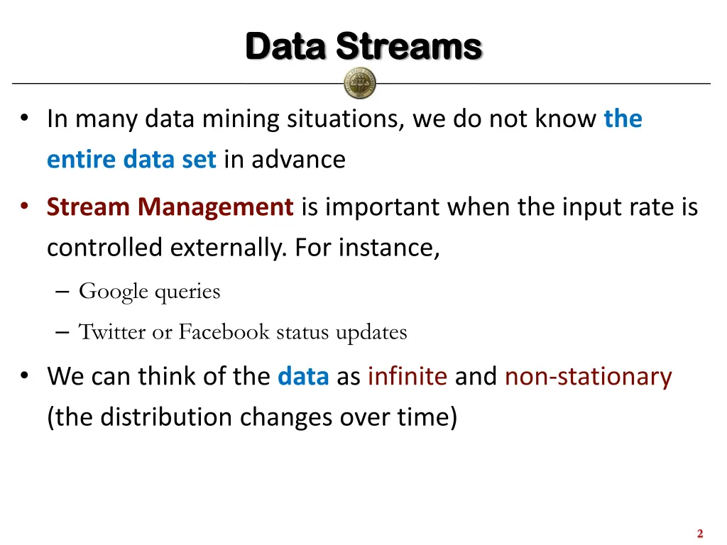 data streams data streams