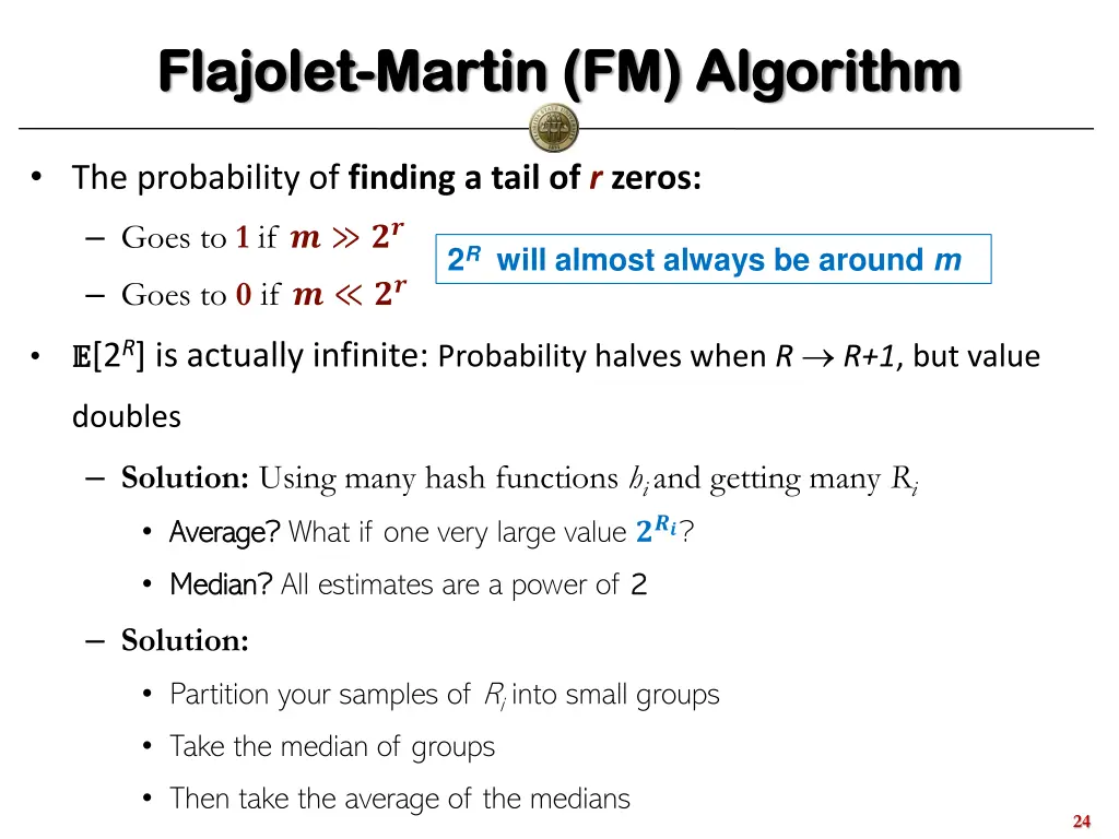flajolet flajolet martin fm algorithm martin 2