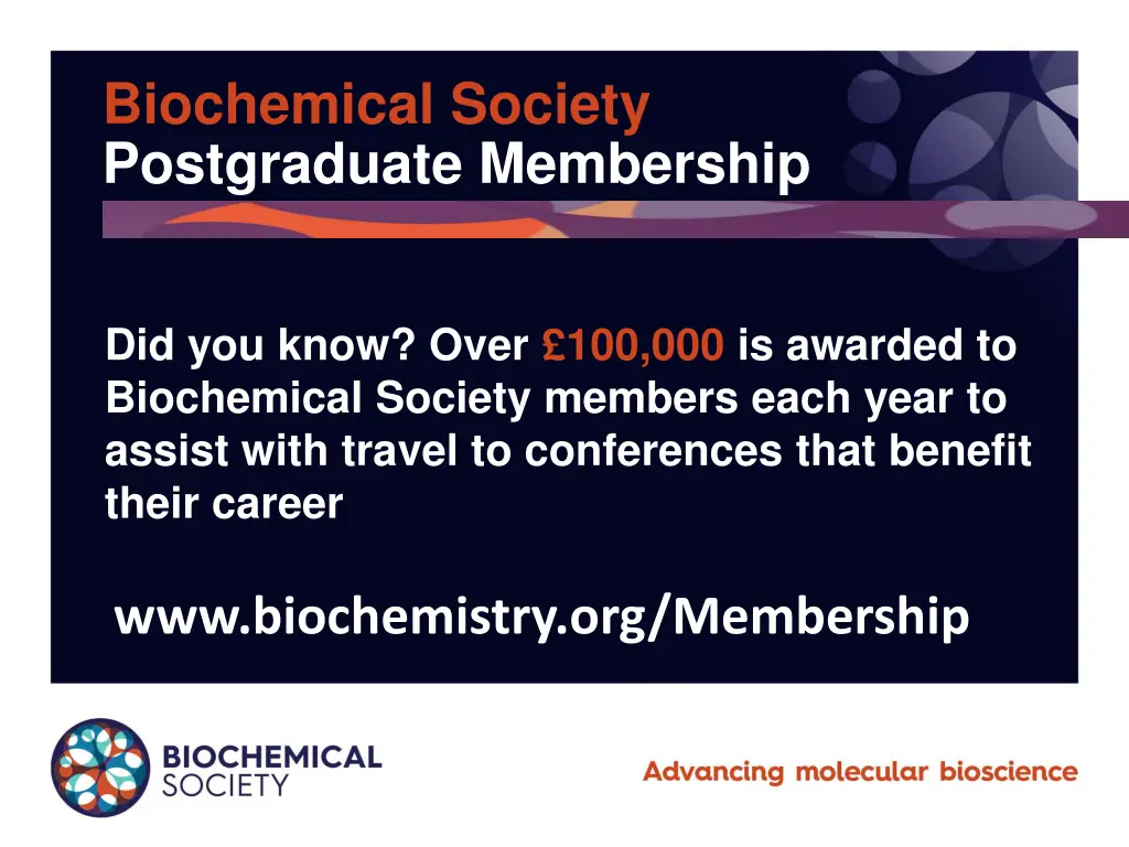 biochemical society postgraduate membership 1