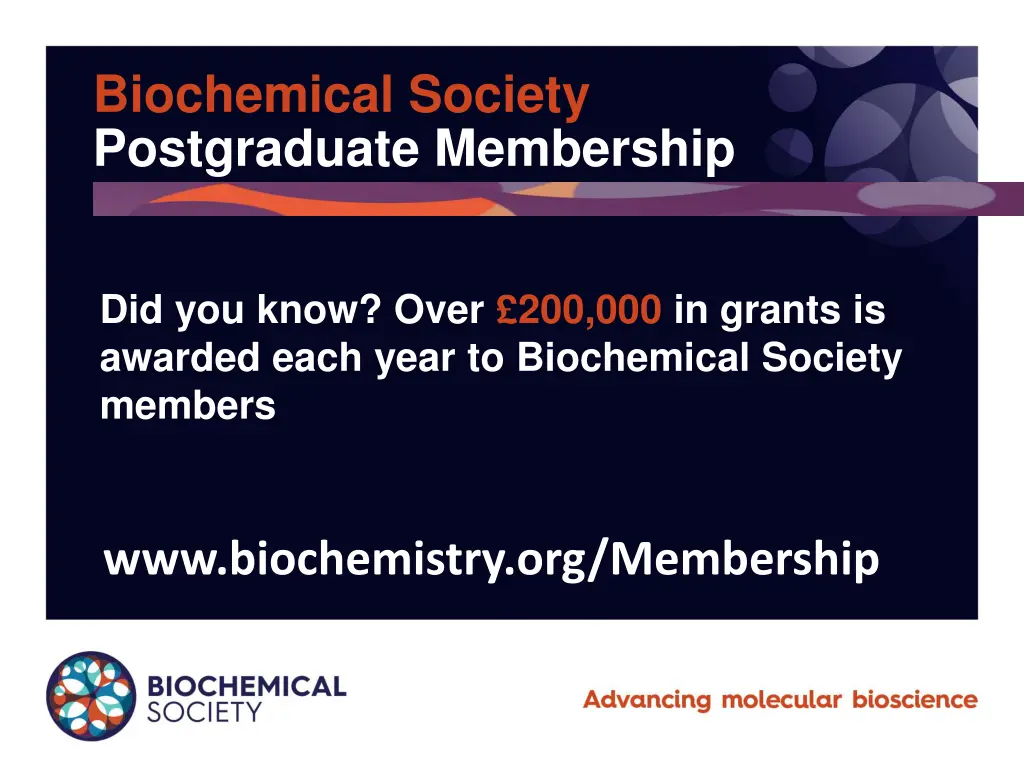 biochemical society postgraduate membership 2