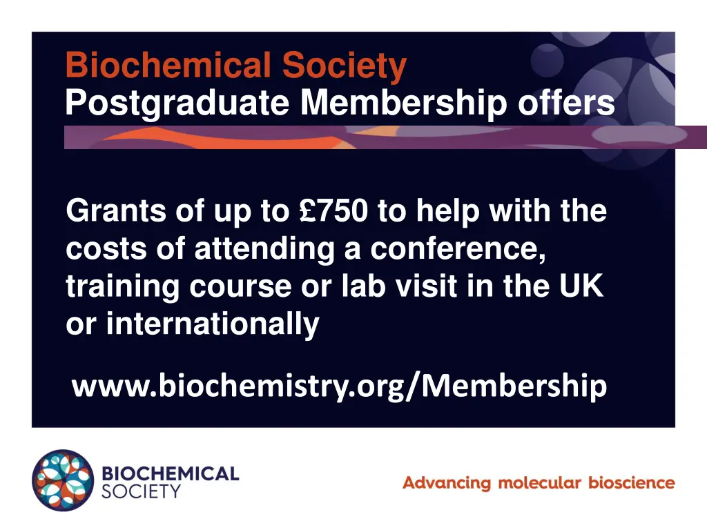 biochemical society postgraduate membership offers 3