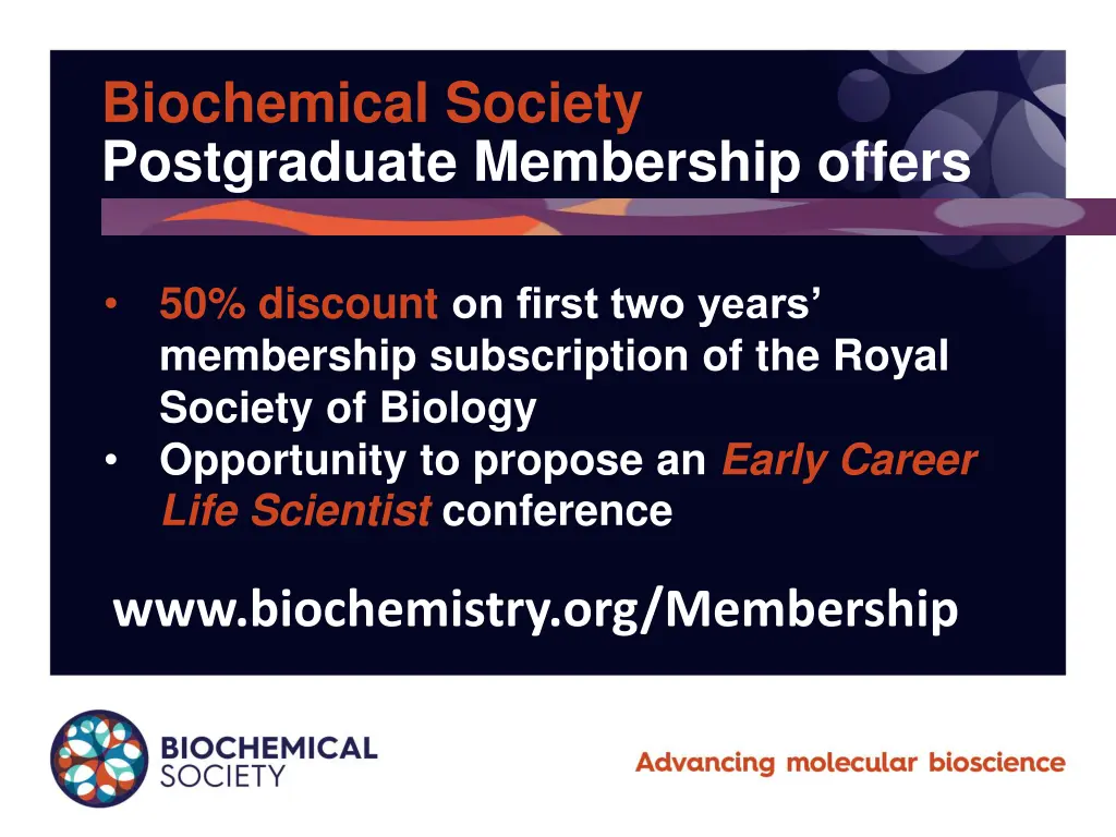 biochemical society postgraduate membership offers 5