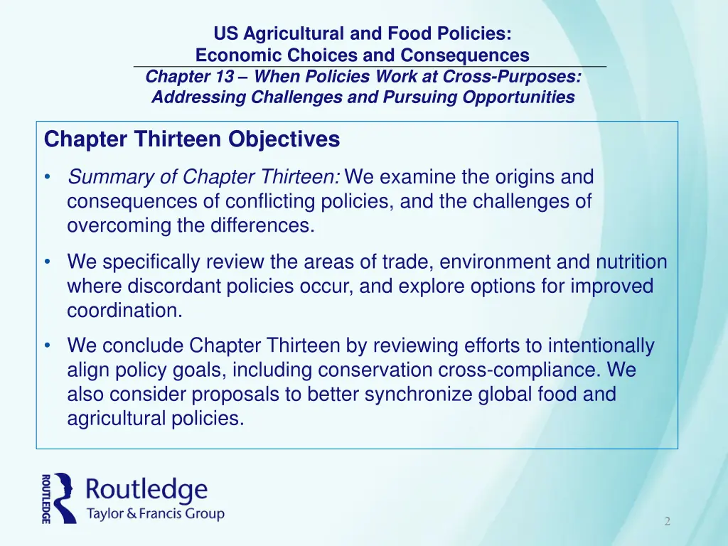 us agricultural and food policies economic 1