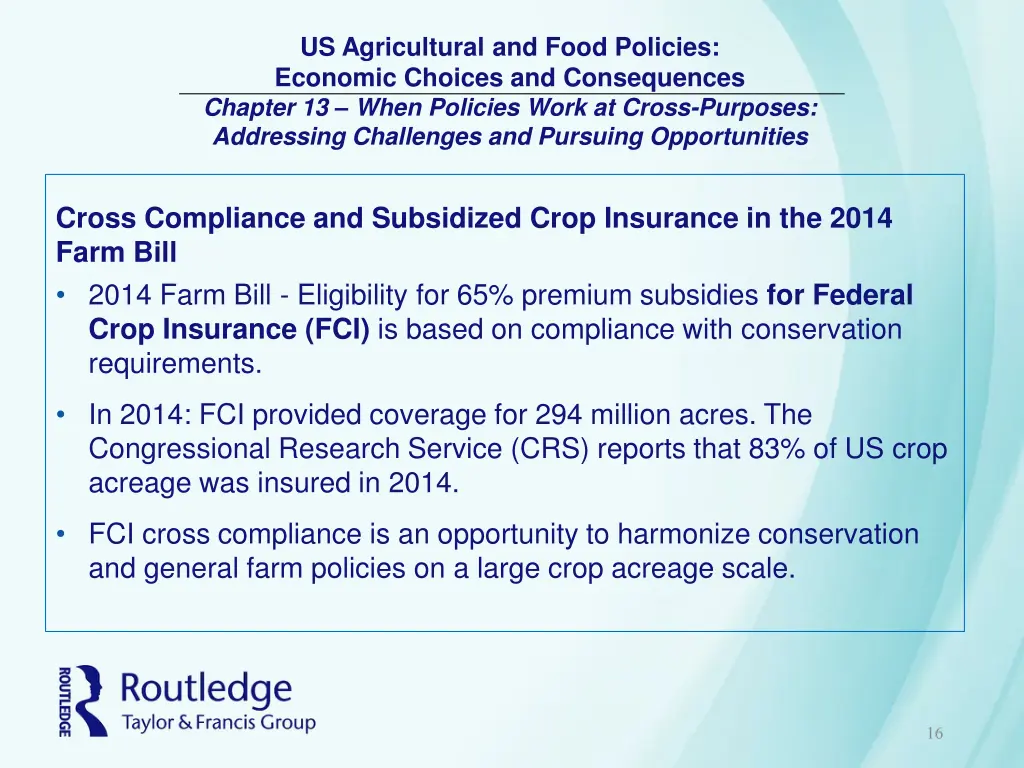 us agricultural and food policies economic 15