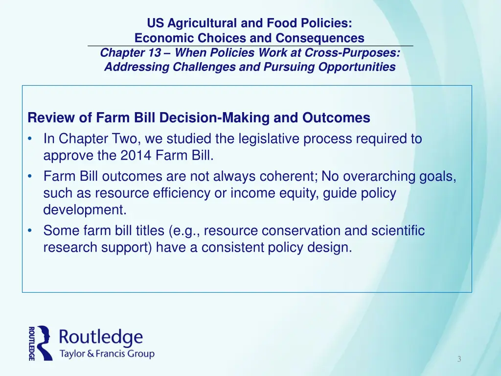 us agricultural and food policies economic 2