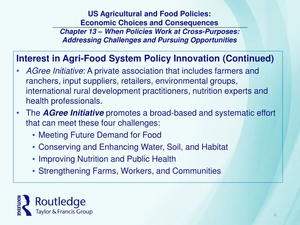 us agricultural and food policies economic 5