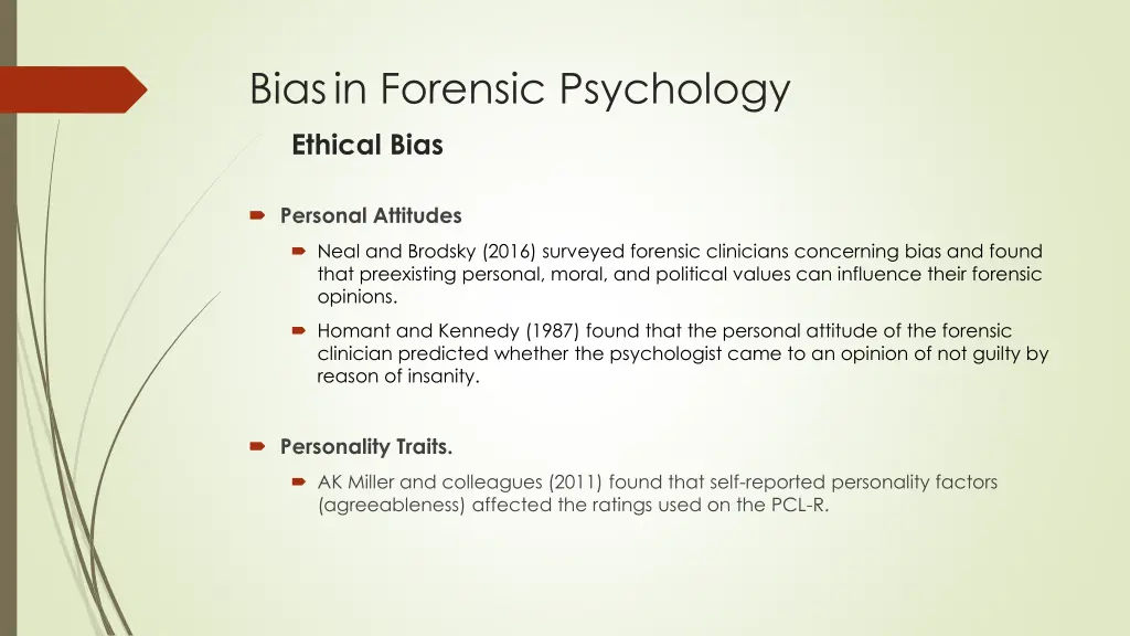 bias in forensic psychology ethical bias 1