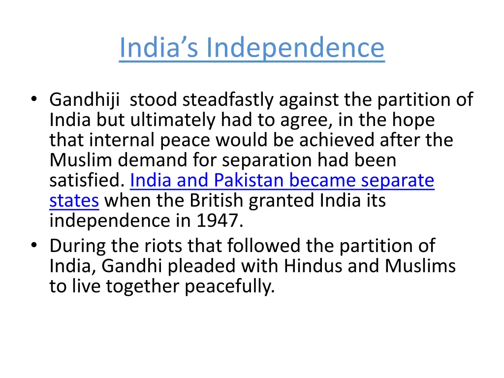 india s independence