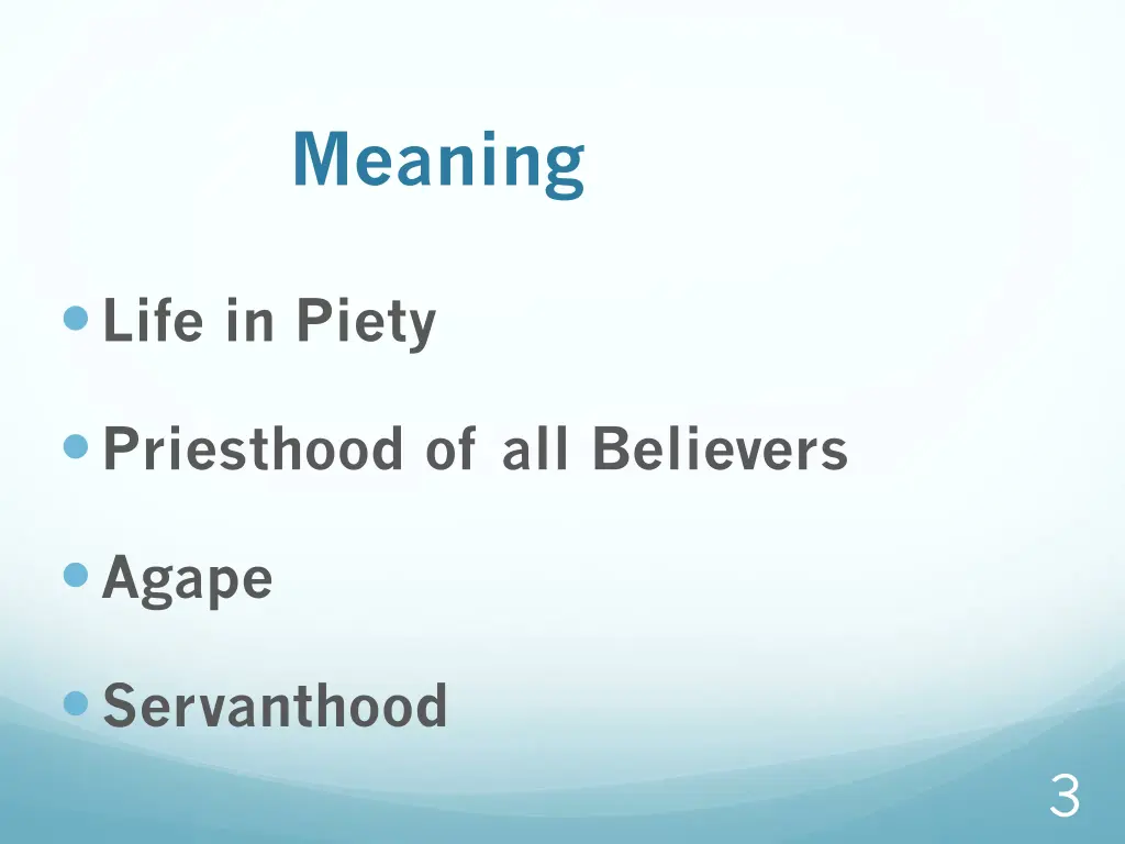 meaning