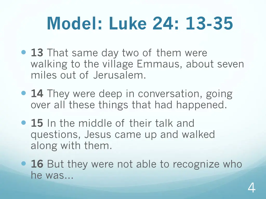 model luke 24 13 35