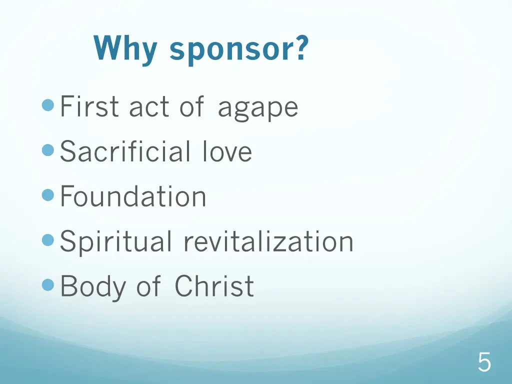 why sponsor
