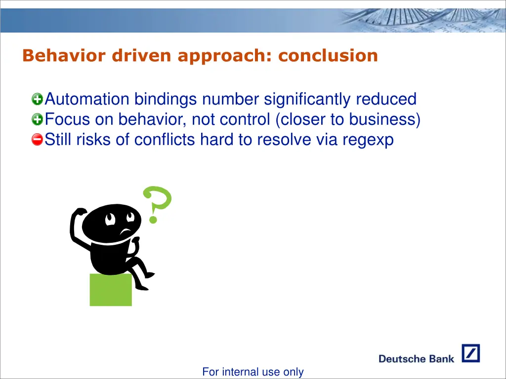 behavior driven approach conclusion