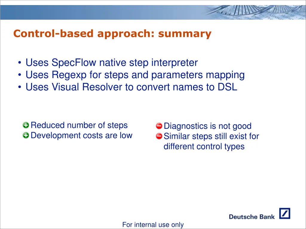 control based approach summary