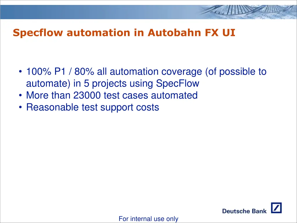 specflow automation in autobahn fx ui