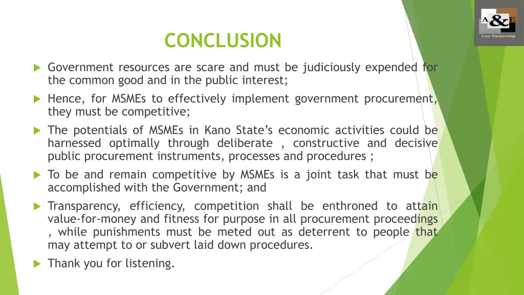 conclusion