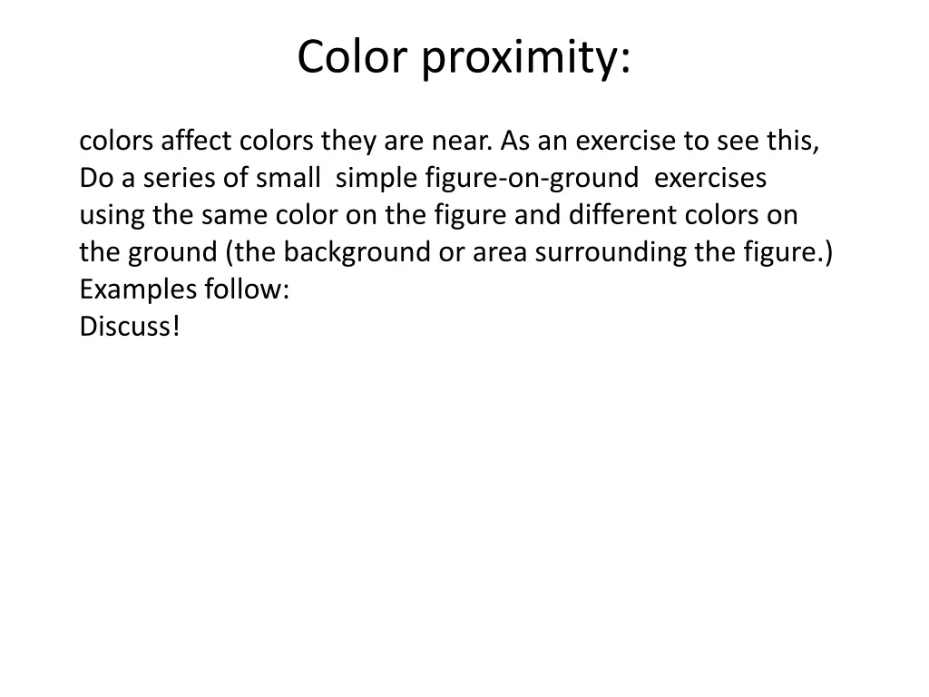 color proximity