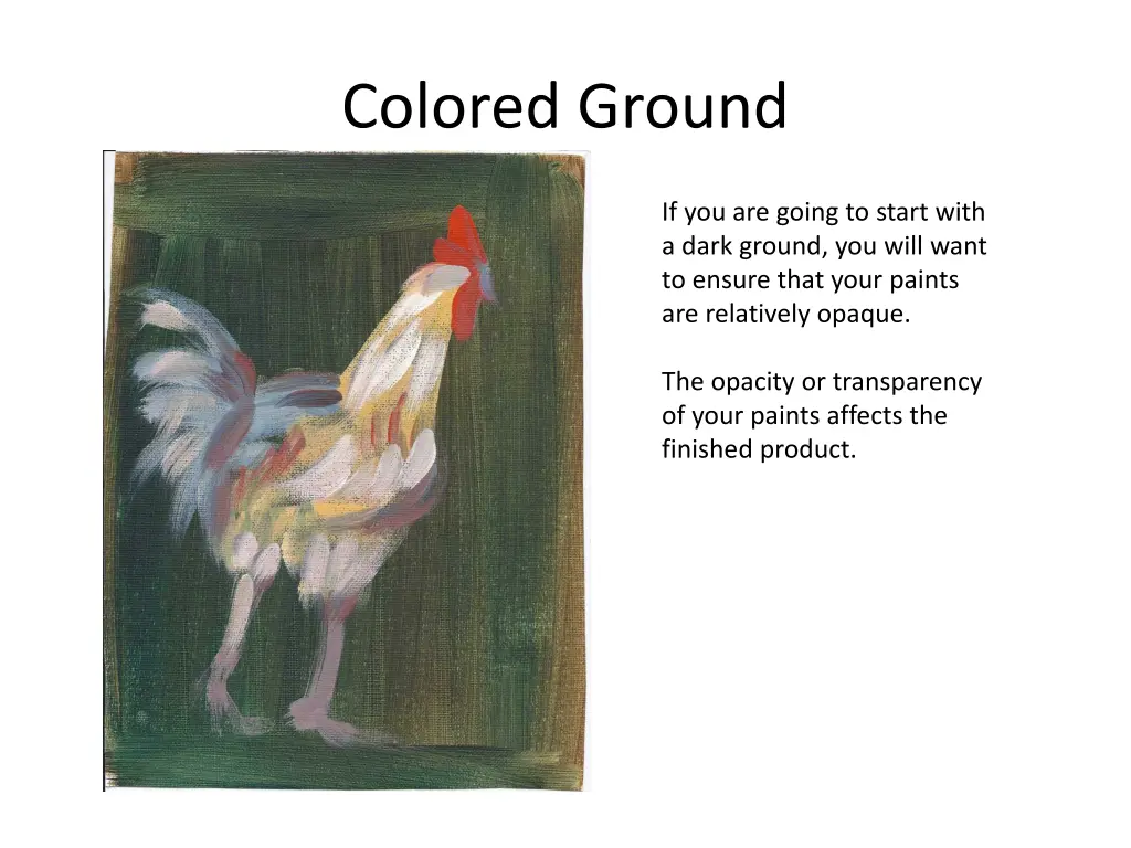 colored ground