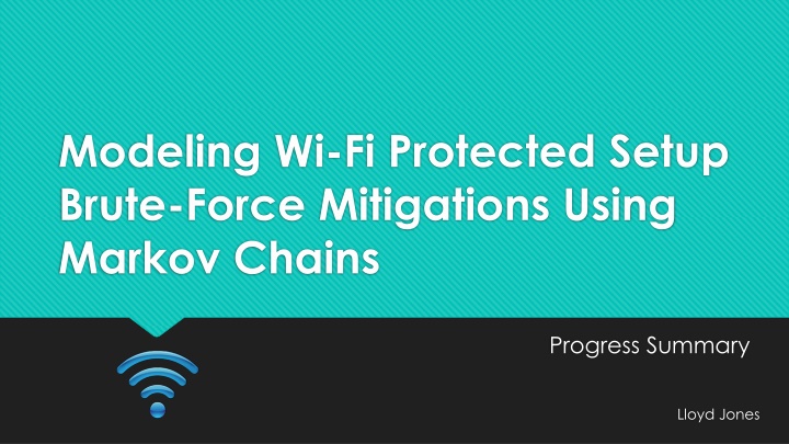 modeling wi fi protected setup brute force