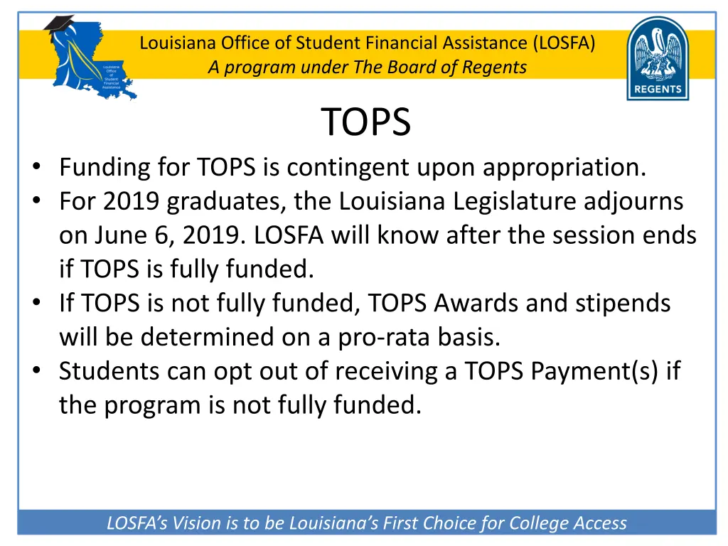 louisiana office of student financial assistance 1