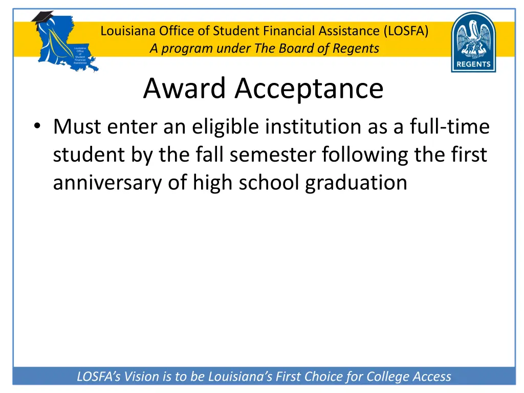 louisiana office of student financial assistance 27