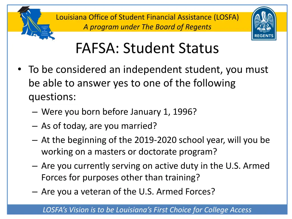 louisiana office of student financial assistance 45