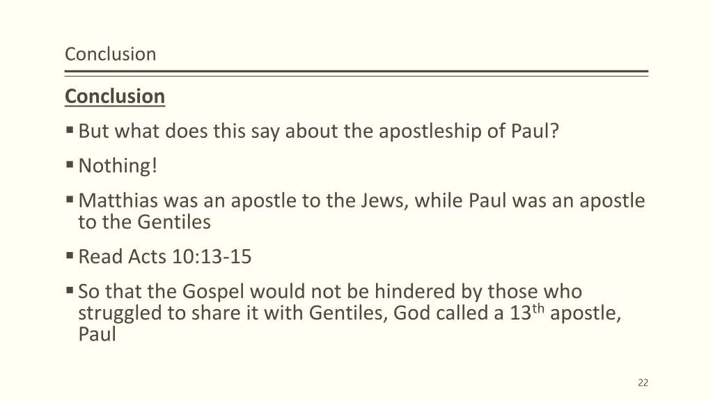 conclusion 1