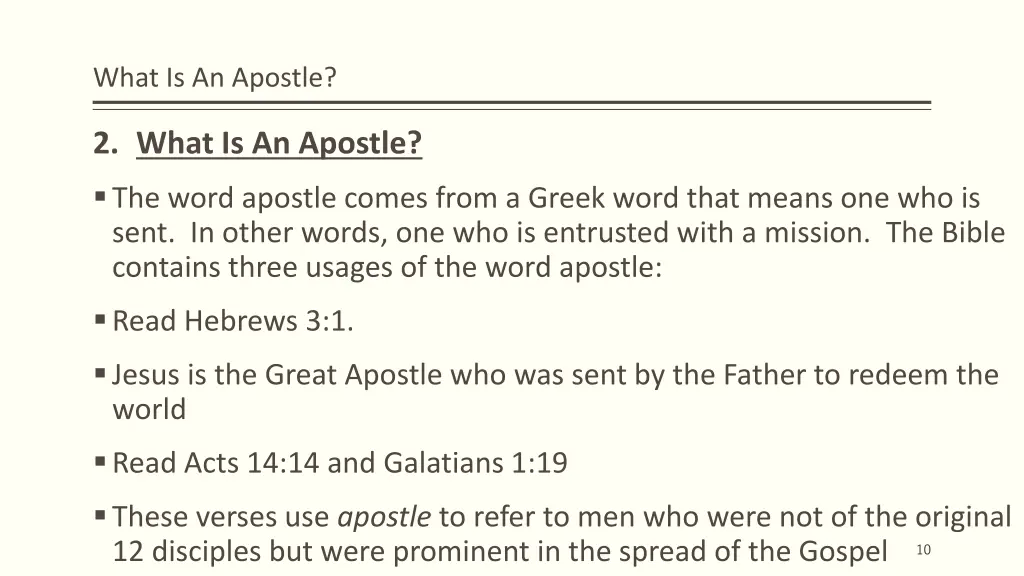 what is an apostle