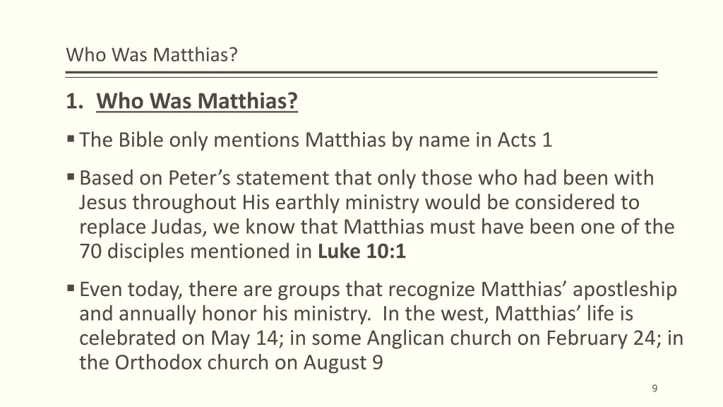 who was matthias