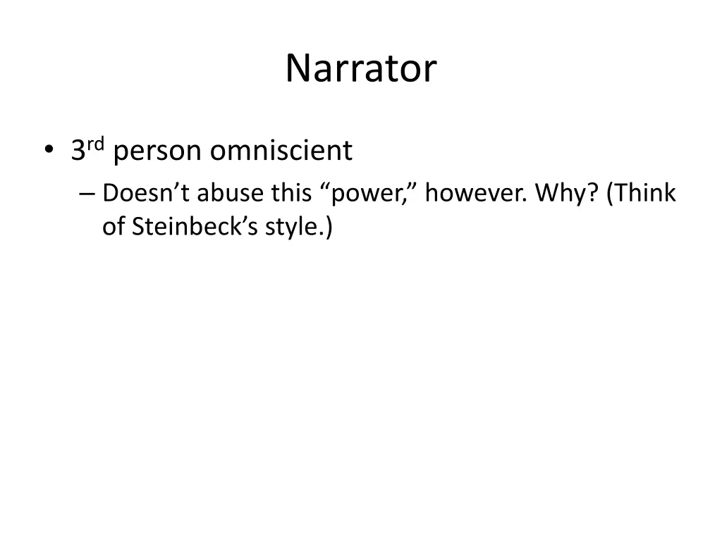 narrator