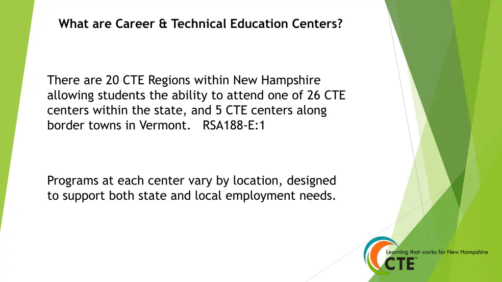 what are career technical education centers