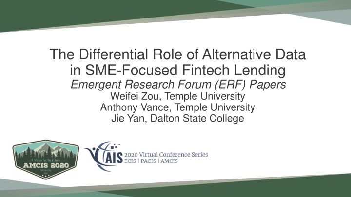 the differential role of alternative data