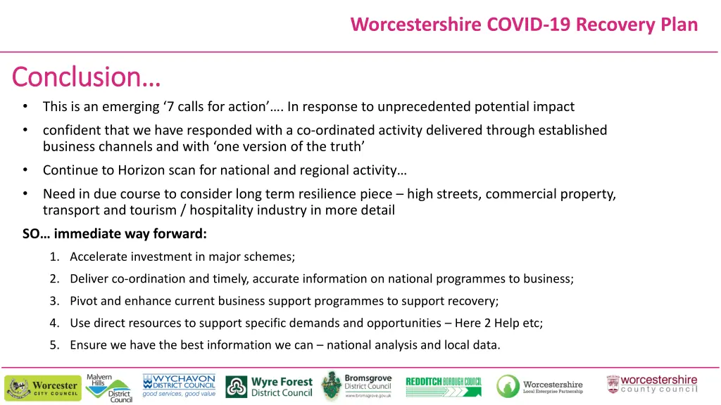 worcestershire covid 19 recovery plan 16