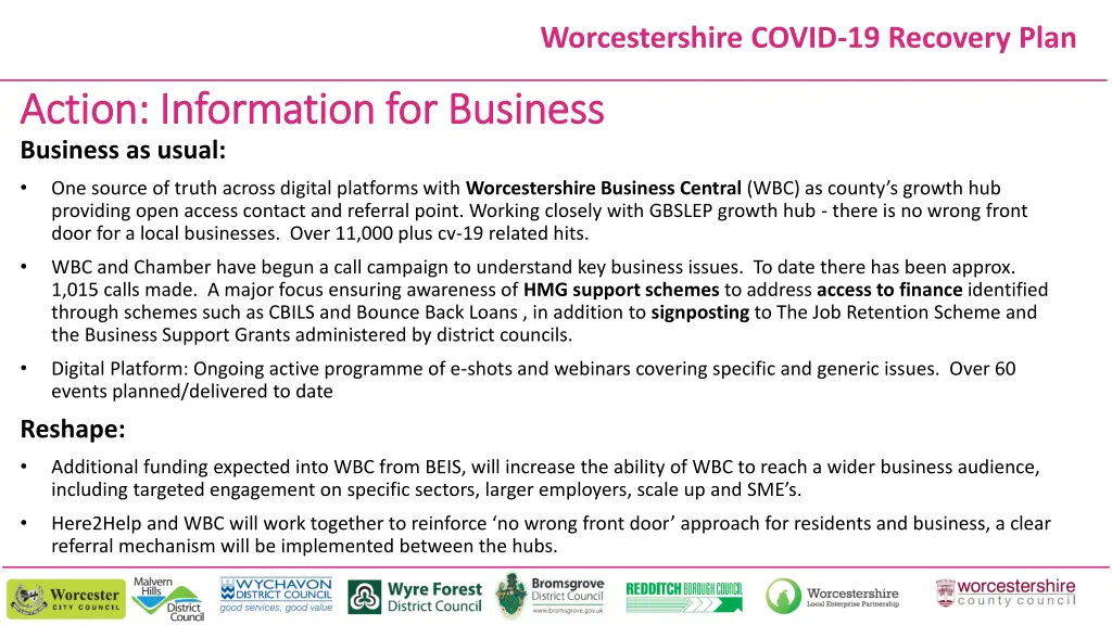 worcestershire covid 19 recovery plan 5