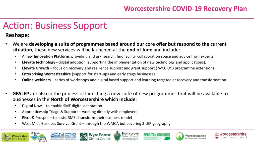 worcestershire covid 19 recovery plan 7