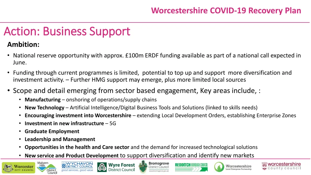 worcestershire covid 19 recovery plan 8