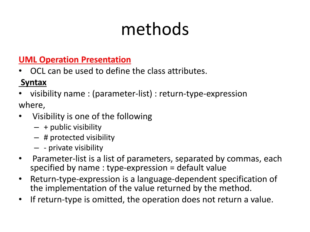 methods