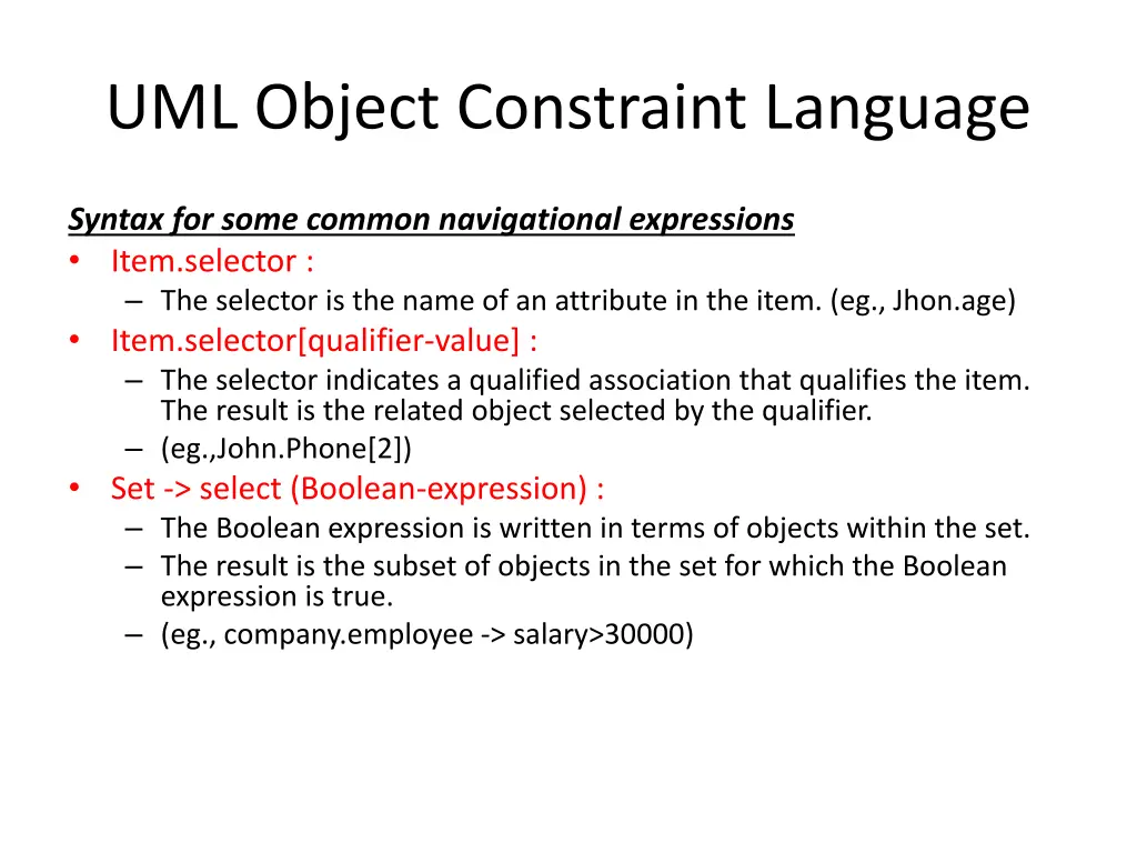 uml object constraint language 1