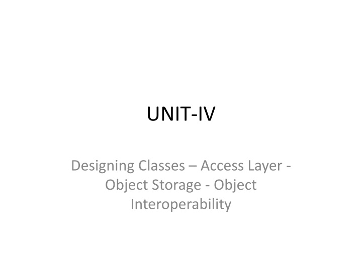 unit iv