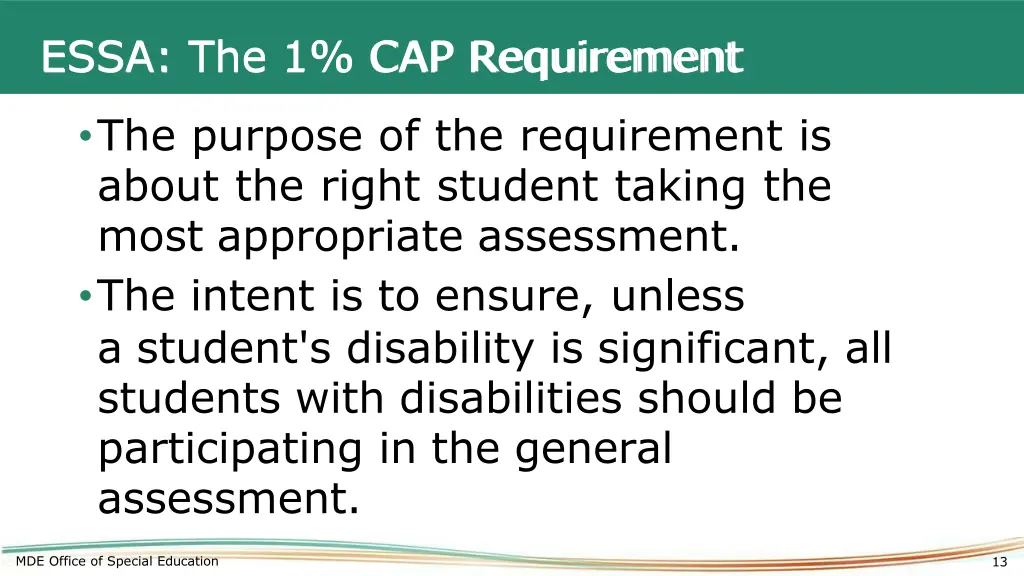 essa the 1 cap requirement essa