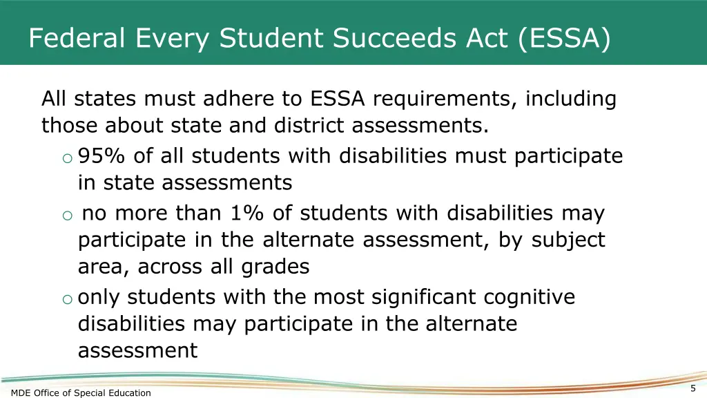 federal every student succeeds act essa