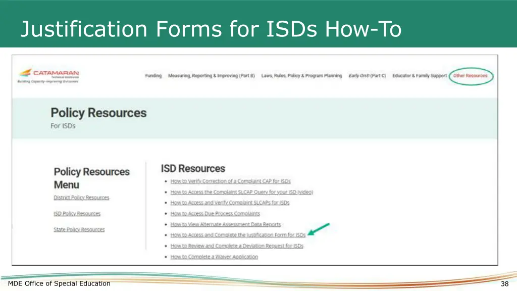justification forms for isds how to