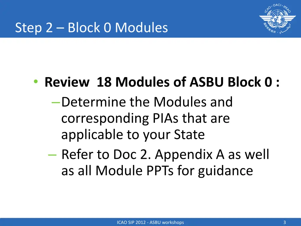 step 2 block 0 modules